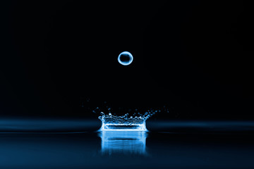 Photo of water splashes and ripples background