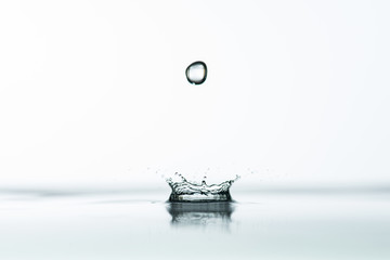 Photo of water splashes and ripples background