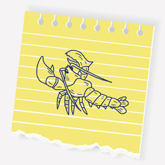 Lobster doodle