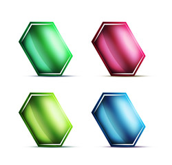 Blank glass buttons, labels or tags