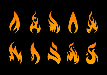 Vector Flame Shapes