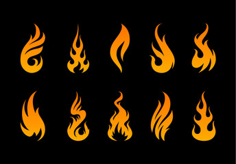 Vector Flame Shapes