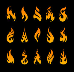 Vector Fire Icons