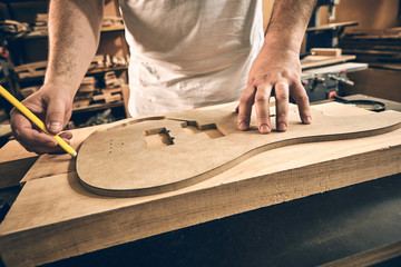 Manufacture of guitars of the brand Woodstock.