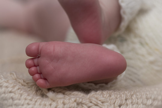 Beautiful conceptual image of baby feet