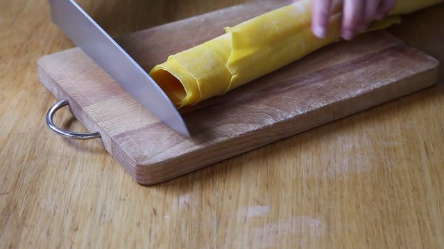 tagliolini - handmade thin tagliatelle