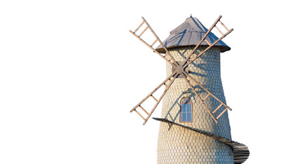 Isolated Old windmill © Valentin Kundeus