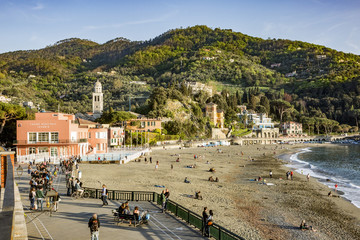 Fototapeta na wymiar Levanto on the Ligurian coast