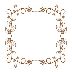 floral frame illustration