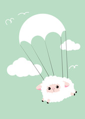 sheep on sky
