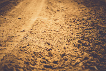 Wheel Track on the Sand Filtered
