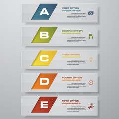 Design clean number banners template/graphic or website layout. Vector.