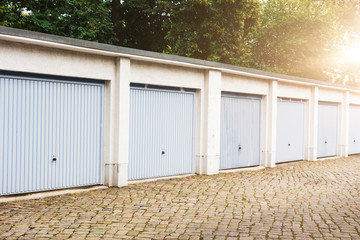 Obraz premium some parking garage in a row