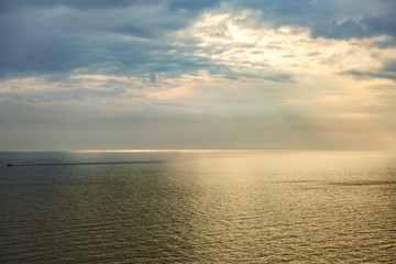 Sunset over the sea
