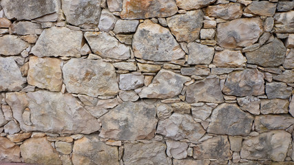Stone wall made from large stones