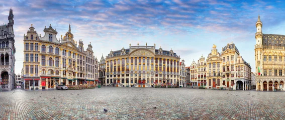 Schilderijen op glas Brussel overdag, niemand, België © TTstudio