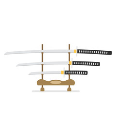 flat vector katana icon isolated on white background