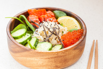 Hawaiian fish poke bowl