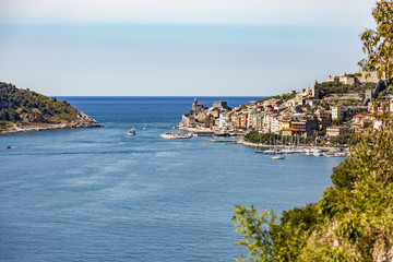Portovenere on the Mediterranean Sea in Italy