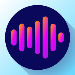 sound waves vector icon soundwave logo vectoor