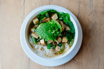 Fresh vietnamese pho soup