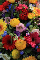 Colorful wedding flowers