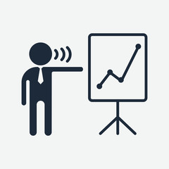 presentation black icon