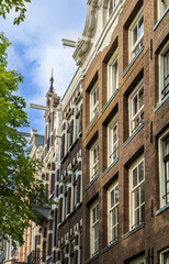 Traditional old buildings in Amsterdam