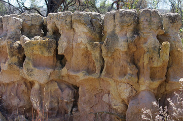 Water erosion structure detail