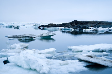 Fototapeta premium Blue ice of the Arctic Ocean