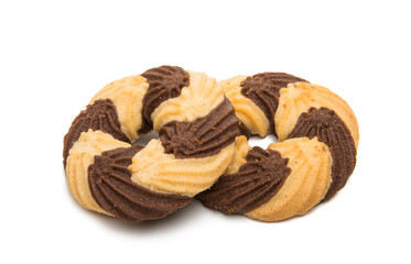 striped cookies isolated