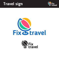 Logo in the form of a globe