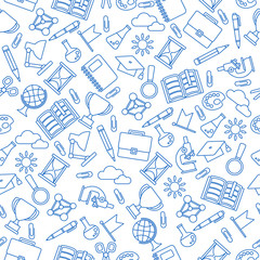 school pattern white