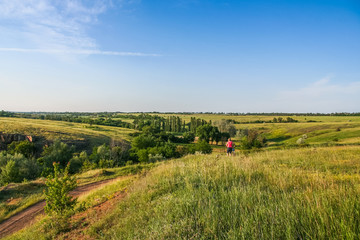Ukrainian steppe near the town of Polohy