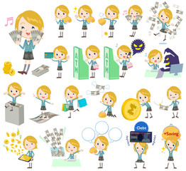 Schoolgirl White money