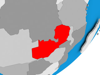 Fototapeta premium Map of Zambia