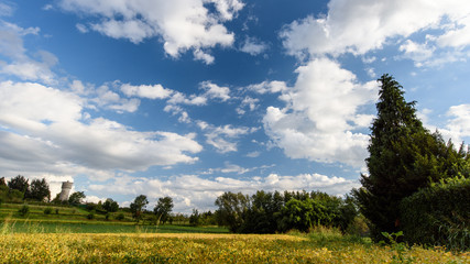 Obraz premium Cloud Games on Friulian hills
