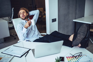 Businessman at work