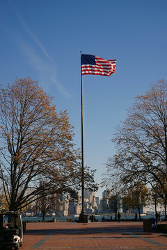 American Flag in New York City USA
