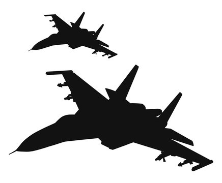black fighter jets flying in formation clip art preview