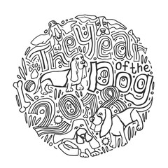 New Year Basset Pattern