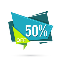 Discount tag with special offer sale sticker