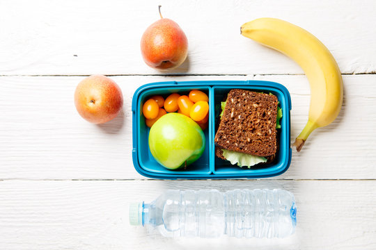 Photo of sports useful snack in lunchbox