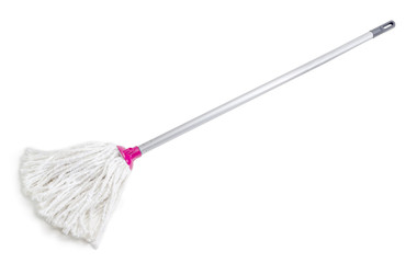 Classic mop on a white background
