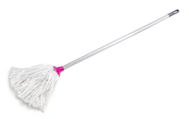 Fotobehang Classic mop on a white background © An-T