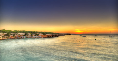 Obraz premium Beach of Cala Saona in Formentera.