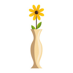 decorative vase with flower