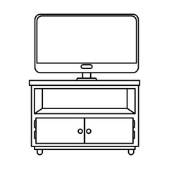 nightstand bedroom with tv plasma