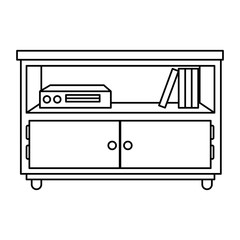 nightstand bedroom with books