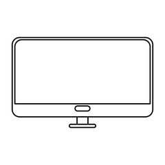 plasma tv isolated icon